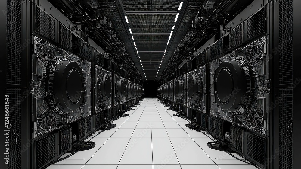 Poster supercomputing impact on global data efficiency, exploring how advanced computing enhances data proc