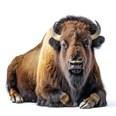 Fototapeta premium Majestic Bison: A Powerful Portrait of North American Wildlife