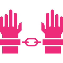 Slavery icon single vector illustration