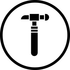 Hammer icon single vector illustration