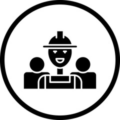 Workers icon single vector illustration