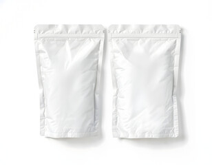 Blank White Stand Up Pouches Packaging Mockup
