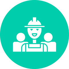 Workers icon single vector illustration