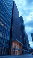 Office Building Entrance View