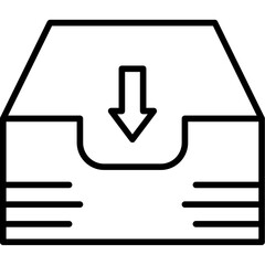 Fototapeta premium Quick Archive Option Icon