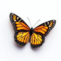 Fototapeta premium Majestic Monarch Butterfly: A Close-Up View of Nature's Beauty