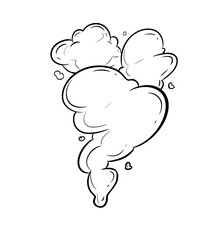 smoke digital illustration drawing isolated