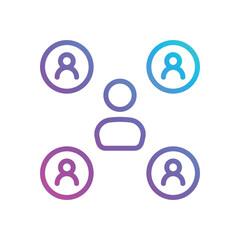 Engagement vector icon