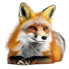 Obraz premium Majestic Red Fox Portrait: A Stunning Close-up of a Wild Animal