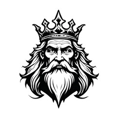 Fototapeta premium coat of arms with a head king