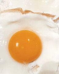 Sunny side up egg on a plate