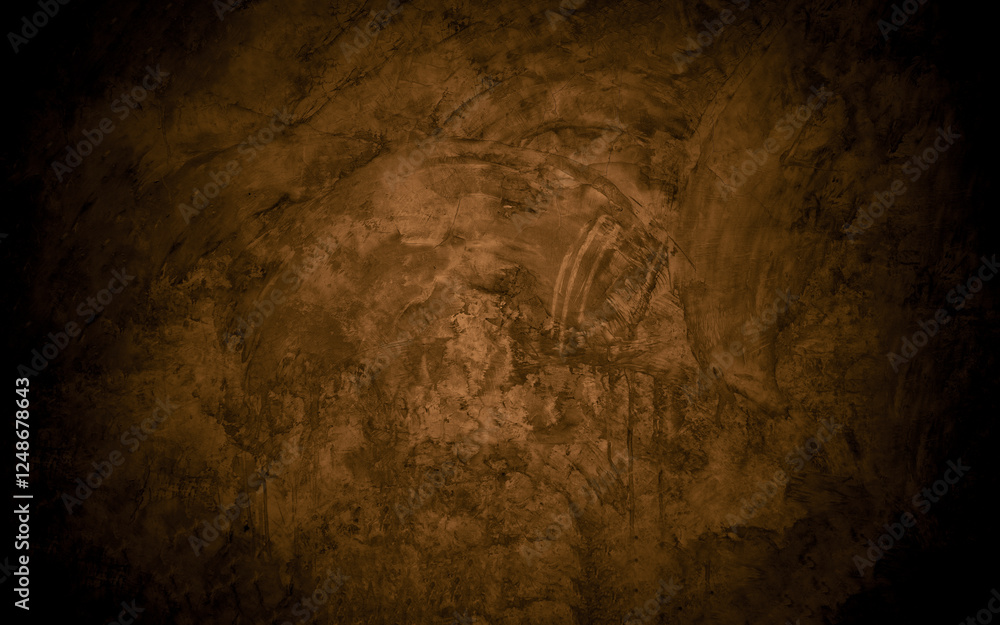 Aufkleber old wall texture cement dark black brown background abstract grey color design are light with white 