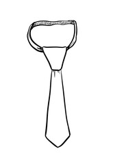 tie digital illustration drawing isolated