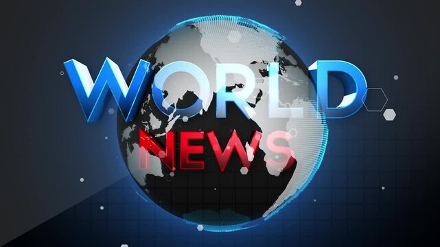 NEWS Animation globe background