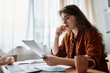 Contemplating emotions while reviewing thought provoking documents in a cozy setting