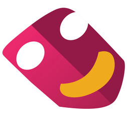 Cute cartoon hand drawn vector mask  icon clipart.