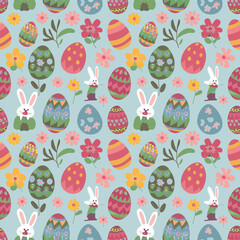 easter, egg, spring, holiday, pattern, vector, decoration, illustration, celebration, eggs, flower, grass, season, seamless, cute, design, colorful, card, nature, wallpaper, green, cartoon, color, sym