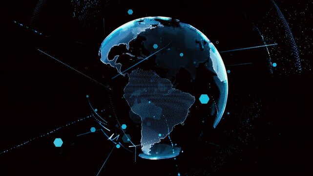 NEWS Animation globe background