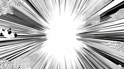 Fototapeta premium Dynamic Black and White Graphic Design with Stunning Visual Effects