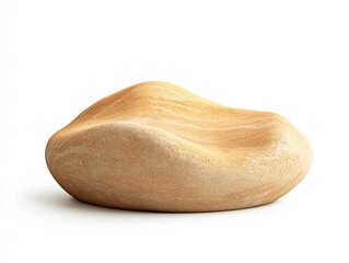 Contemporary Sandstone Seat with Organic Form and Minimalist Design