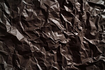 A detailed view of a torn and wrinkled sheet of paper, highlighting its texture and folds