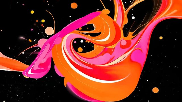 A festive carnival mask vector illustration on a black background
