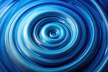 Abstract blue swirl: fluid, vortex design. Minimalist photography; perfect background, wallpaper image.
