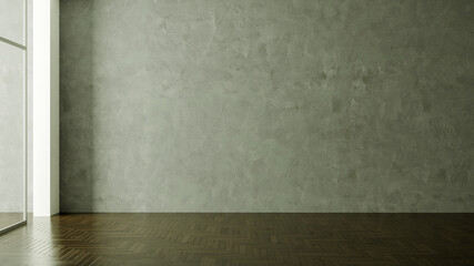 Large luxury modern bright interiors Living room mockup illustration 3D rendering image