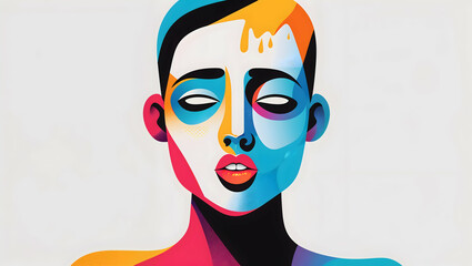 silhouette painting of a person