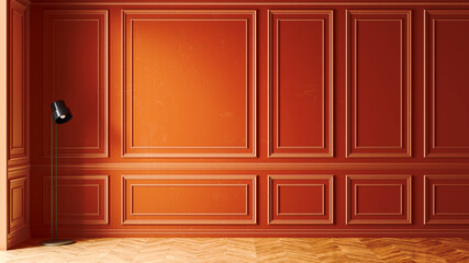 Large luxury modern bright interiors Living room mockup illustration 3D rendering image