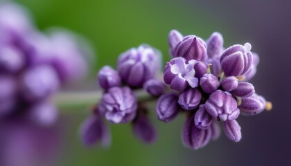 Lavender Bud Texture Macro