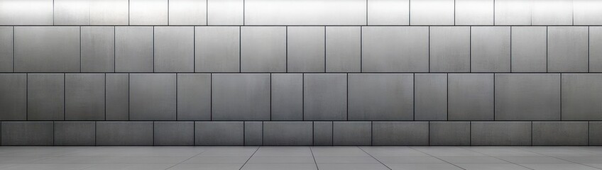 Seamless Metallic Wall Texture with Soft Lighting and Symmetrical Design