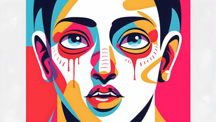 silhouette painting of a person