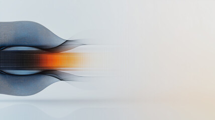 Abstract Motion Blur with Orange and Blue Hues