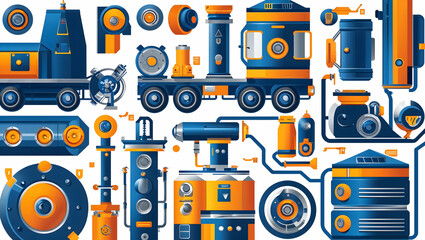 construction repair tool icon illustration