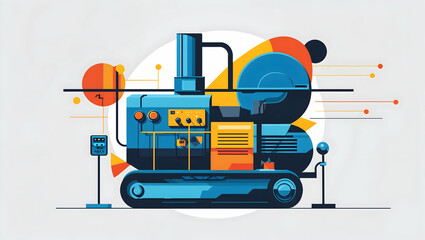 construction repair tool icon illustration