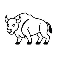 Obraz premium Bison icon