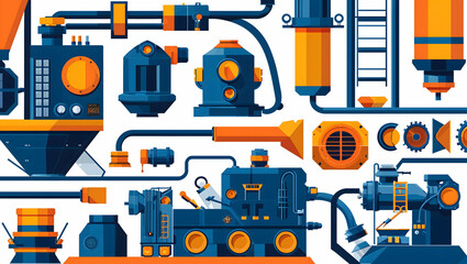 construction repair tool icon illustration