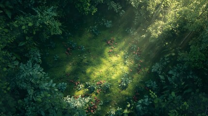 Obraz premium Top-Down Cityscape 