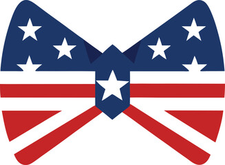 Obraz premium 4th of July Bow Silhouette Vector