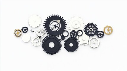 Interconnected Metal Gears
