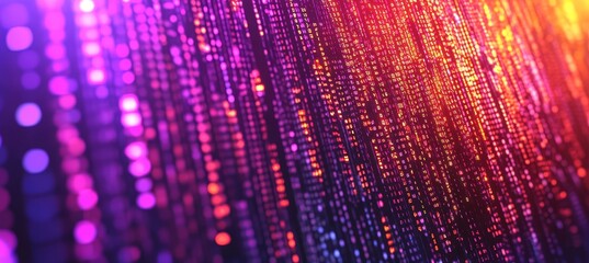 Vibrant Colors, Abstract Technology Design, Digital Background With Flowing Light Trails