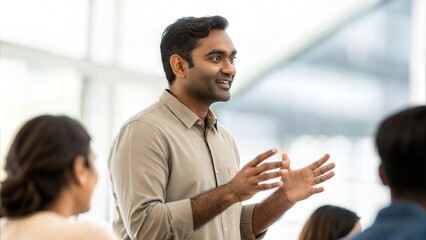 Indian Leadership Coach Conducting Workshop	
