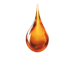 vibrant fuel oil drop with glossy finish, symbolizing energy and power. This illustration captures essence of liquid fuel in striking way