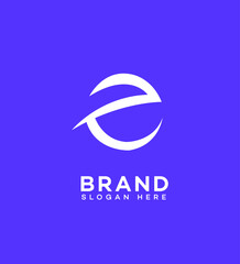 Letter E logo icon design template elements