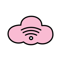 Obraz premium Internet Cloud Icon Design