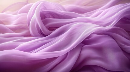 Obraz premium Draped lavender fabric with soft folds and flowing texture.