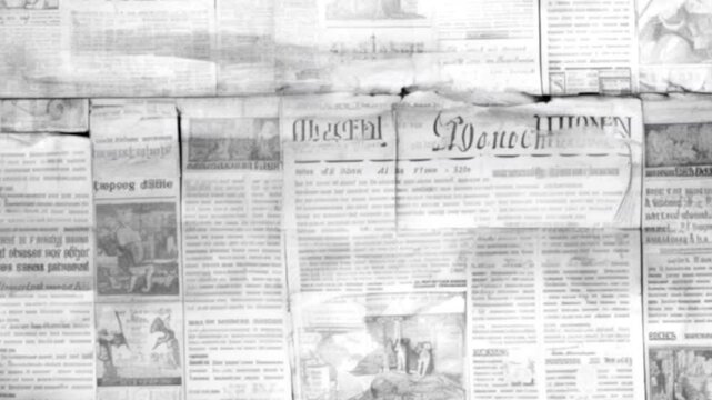 background motion video texture video white paper newspaper  background video concept intro video stop motion animation 4K resolution