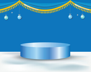 Blue Dream Stage Lighting Background Vector, Blue, Dream, Stage Background 