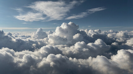 Epic Storm Front with Rising Cumulonimbus Clouds and Moody Atmosphere